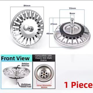 84mm Stainless Steel Kitchen Sink Waste Strainer