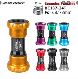 Bicycle 68-73mm Ceramic Bottom Bracket Threaded Hollow Axle Spindle Adapter BSA - MTB / Foldies / Java / Sava / MOBOT Accessories
