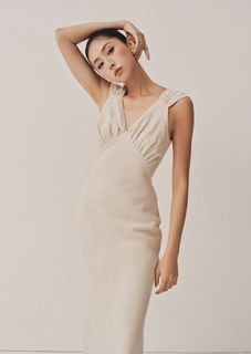 Caramel Monster- Beatrice Midi Dress - Sand