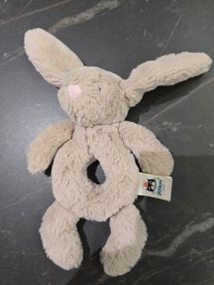 Jellycat London Bunny Plush Toy Rattle