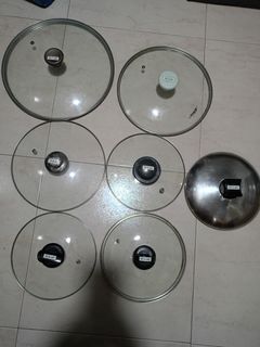 Assorted Pot Lids - Tefal, Shogun, Electrolux, various diameters