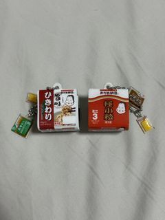 Japanese Natto Keychain Charms - Okame Natto