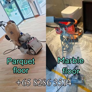 Floor polishing service|parquet polish service|marble floor polish|buffing polish|sanding polish|gum grouting |floor repair|livingroom polish|scratch remove|HDB,BTO,CONDO house polish|varnish & polish|NO hidden charges|Counter top polish|flakes epoxy✅