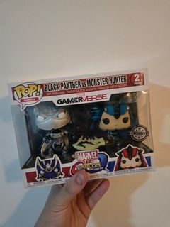 Funko Pop! Marvel Gamerverse Black Panther vs Monster Hunter 2 Pack