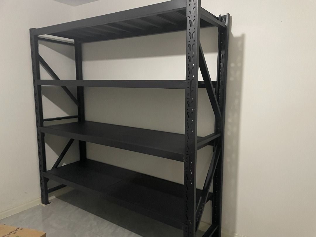 Shelf Storage Iron Shelves Warehouse Shelves Storage Shelves Storage Shelves Household Multi layer Shelves Display Shelves Goods Shelves Iron Shelves (Category: Shelves, Cabinets & Racks) located in Singapore. Submitted by klrahuhlsa67547 (Listing ID 1449390571, Image 2). Description: "Including delivery and installation services 🔥 Powerful. Strong. Easy to install. Provide us with your floor plan or measurements and we will have a quote ready f