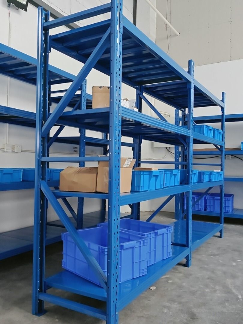 Shelf Storage Iron Shelves Warehouse Shelves Storage Shelves Storage Shelves Household Multi layer Shelves Display Shelves Goods Shelves Iron Shelves (Category: Shelves, Cabinets & Racks) located in Singapore. Submitted by klrahuhlsa67547 (Listing ID 1449390571, Image 6). Description: "Including delivery and installation services 🔥 Powerful. Strong. Easy to install. Provide us with your floor plan or measurements and we will have a quote ready f