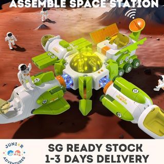 Space STEM Building Blocks - Rocket Assembly Educational Toy Set