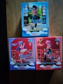 Suntec City Only Bundle Sale! Ranma 1/2 Luminasta Saotome Ranma Female Ver. and Male Ver. and Shampoo