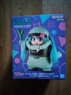Suntec City Only Sale! Gundam 45th Anniversary x Hatsune Miku Figure Zaku Gurumi (Hatsune Miku Ver.)