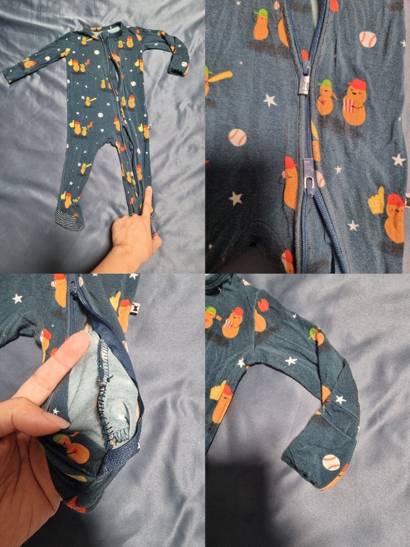 (All for $29) Bamboo two way zip long sleeves sleepsuit/baby pajamas/footsie/onesie (3 to 6 mths) (Category: Babies & Kids Fashion) located in Singapore. Submitted by jun_001 (Listing ID 1449910748, Image 5). Description: (All for $29) Bamboo two way zip long sleeves sleepsuit/baby pajamas/footsie/onesie (3 to 6 mths) __________________________ Qxpress +$4.50 Collection : blk 658A punggol east **please only offer if you are comfortable with condi