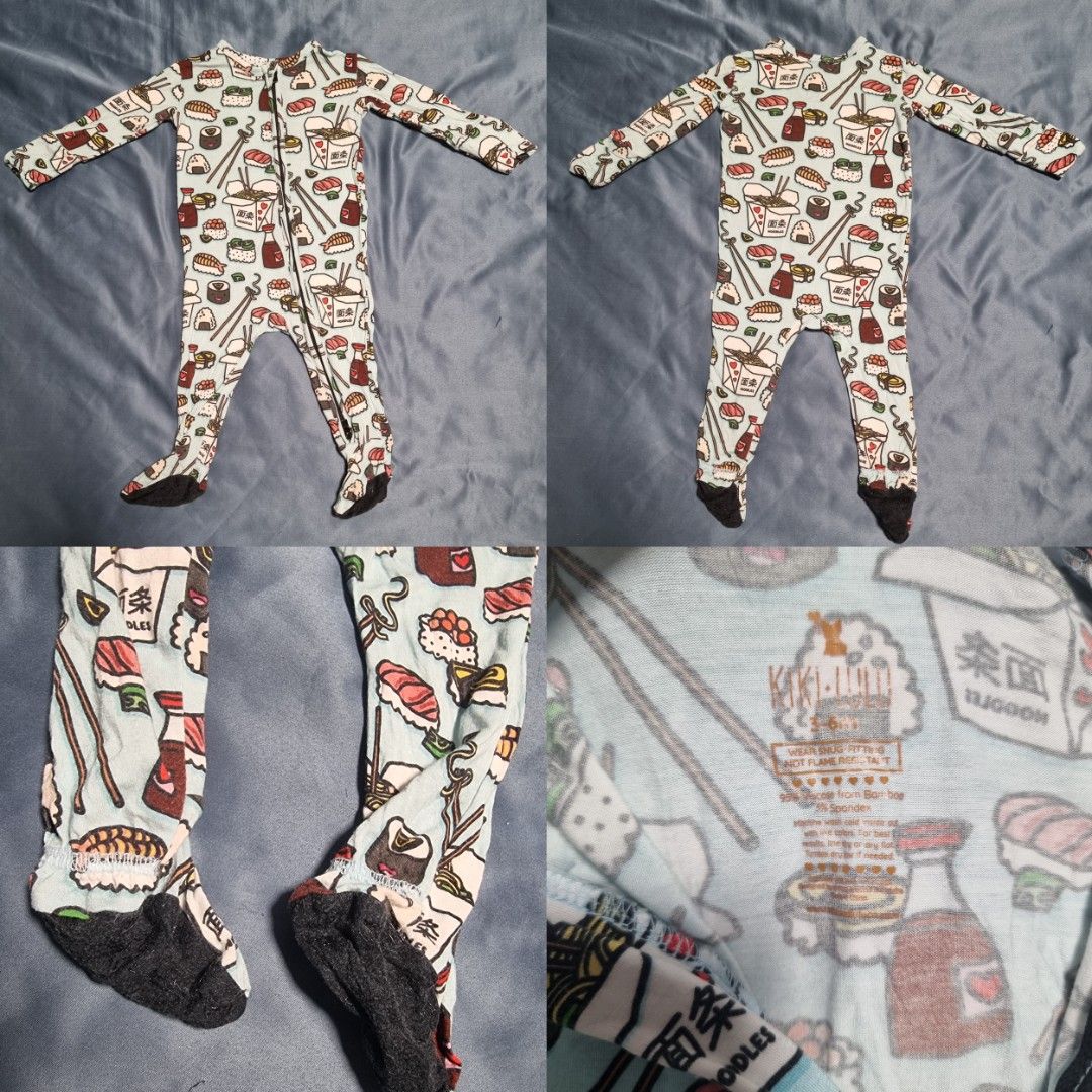 (All for $29) Bamboo two way zip long sleeves sleepsuit/baby pajamas/footsie/onesie (3 to 6 mths) (Category: Babies & Kids Fashion) located in Singapore. Submitted by jun_001 (Listing ID 1449910748, Image 2). Description: (All for $29) Bamboo two way zip long sleeves sleepsuit/baby pajamas/footsie/onesie (3 to 6 mths) __________________________ Qxpress +$4.50 Collection : blk 658A punggol east **please only offer if you are comfortable with condi
