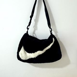 Nike Faux Fur Swoosh Shoulder Bag