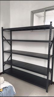 Thickened Storage Shelving, Warehouse Courier, Household Storage Shelf, Multi-level Shelf, Heavy-duty Cargo Storage Iron Frame