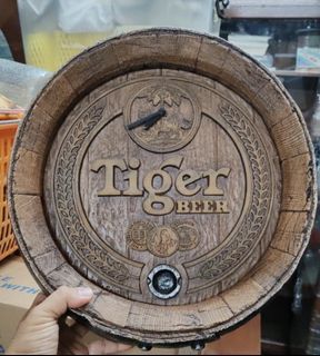Tiger Beer Barrel Wall Clock