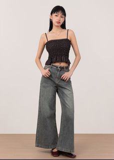 The Edit Denim Jeans In Vintage Wash 6style 6styleco