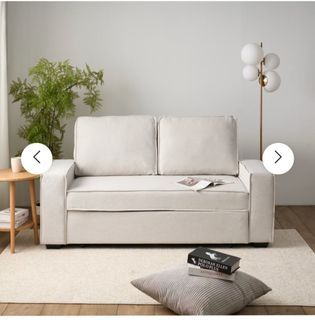 Hipvan Arturo  2 Seater Sofa Bed - Beige (Eco Clean Fabric)
