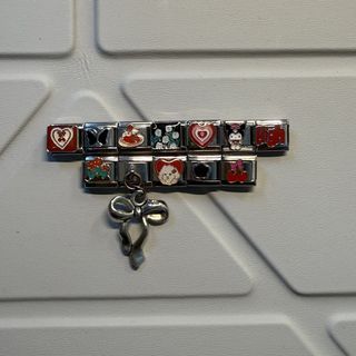 italian charm bracelet sanrio flower blanks stainless stell