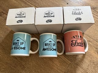 Magnolia "Wake Up & Be Awesome" & "Start Your Day Fresh" Mugs