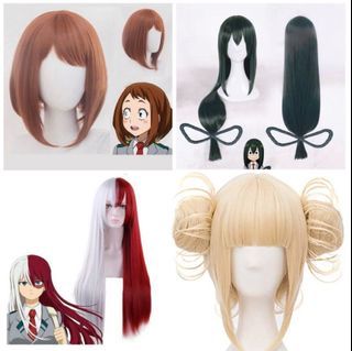 My Hero Academia BNHA Boku No Hero Academia Cosplay Wigs Himiko Toga, Todoroki Shoto, Uraraka Ochako, Tsuyu Asui