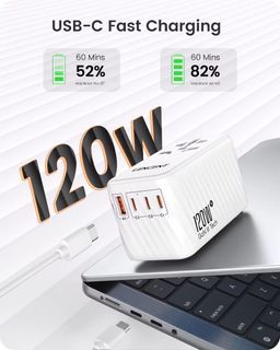 LENCENT 120W GaN III Travel Plug Adapter Charger