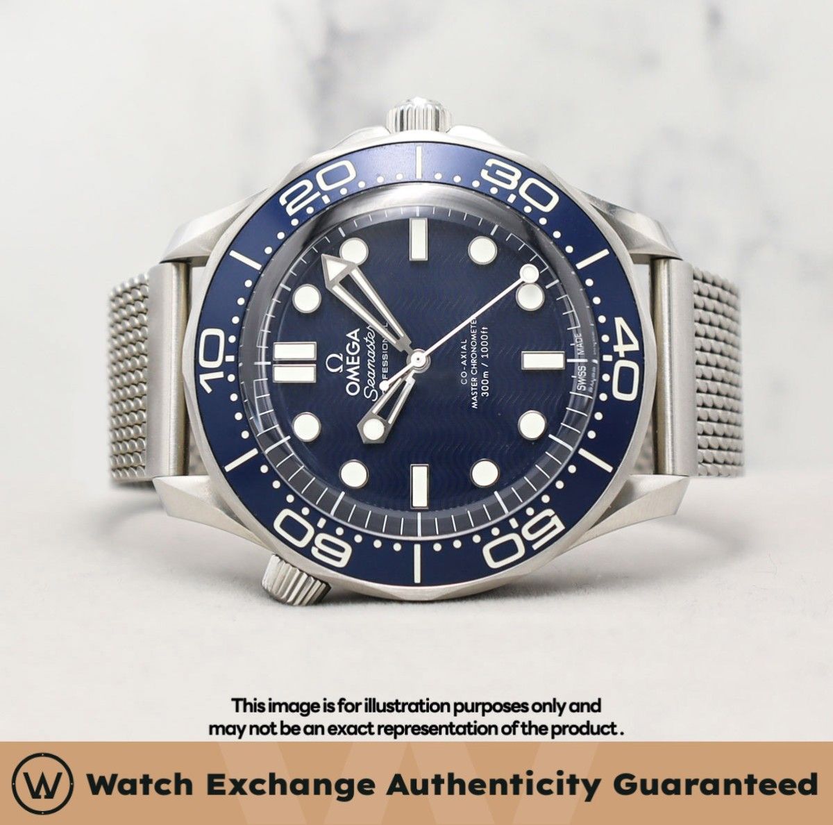 Mint Omega Seamaster James Bond 60th anniversary Strap 210.30.42.20.03.002 21030422003002 Blue Dial Z25011 Nov 2025 (Category: Watches) located in Singapore. Submitted by watchexchange.sg (Listing ID 1450628105, Image 1). Description: Mint Omega Seamaster James Bond 60th anniversary Strap 210.30.42.20.03.002 21030422003002 Blue Dial Z25011 Nov 2025 Price: $9,100 Brand: Omega Model: 210.30.42.20.03.002 Condition: Mint Dial: Blue Case Diameter: 42m
