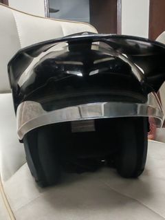 Black WR 155R Motorcycle Helmet with Visor
