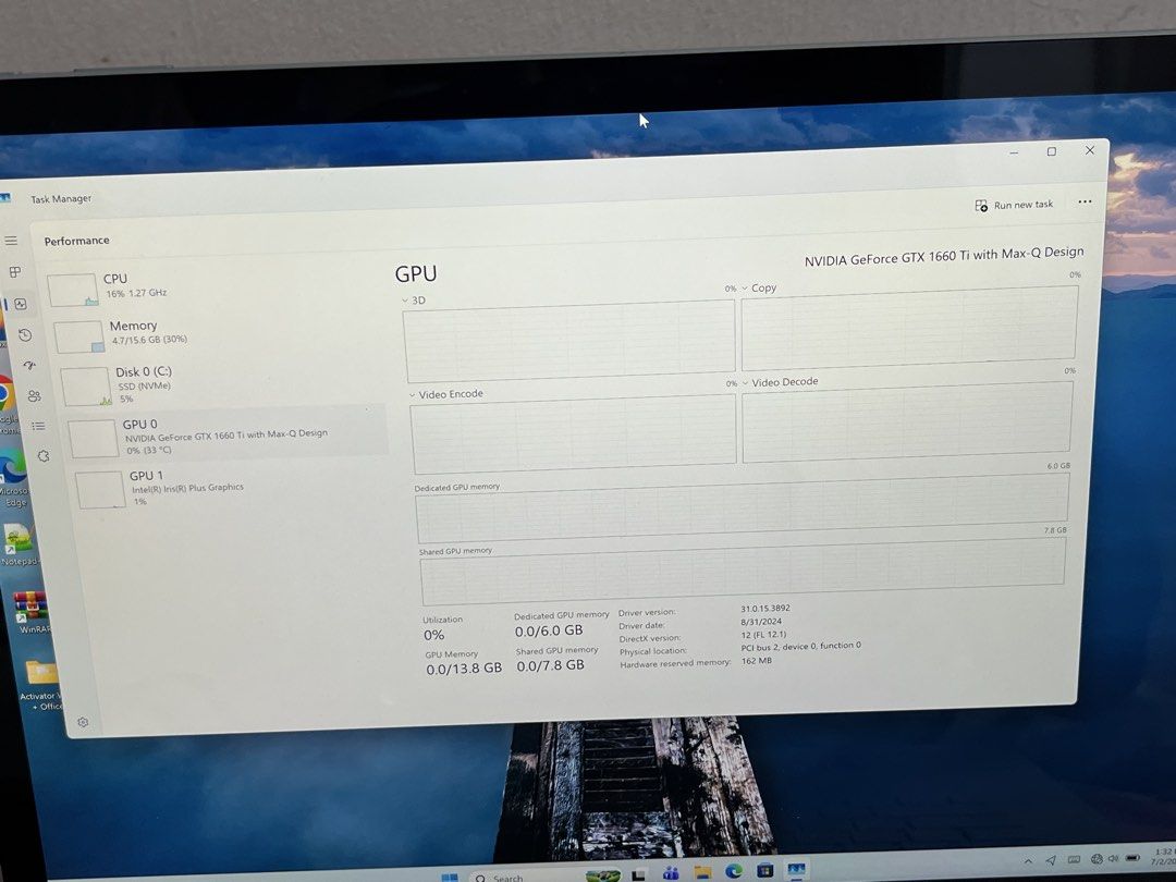 Surface Book-3 15.5 inch | i7-10th Gen | 16GB Ram & 256GB SSD | 15-inch (3240x2160) Ultra UHD Touchscreen | NVIDIA GeForce GTX 1660 6GB DDR6 Ti with Max-Q Graphics | Double Battery System | Battery Health 93% | Windows 11 Pro | MS Office 2021 installed (Category: Laptops & Notebooks) located in Singapore. Submitted by roseleetechsg (Listing ID 1447172311, Image 5). Description: <> Microsoft Surface Book-3 Detachable <> Intel Core i7-1065G7 Proces