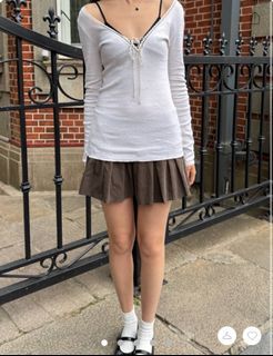 brandy melville cream tania top