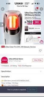 Ulike Clear Pro DPL NRI Beauty Device