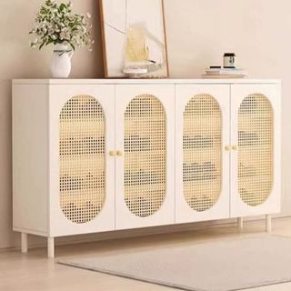 Shoe Cabinet White Black