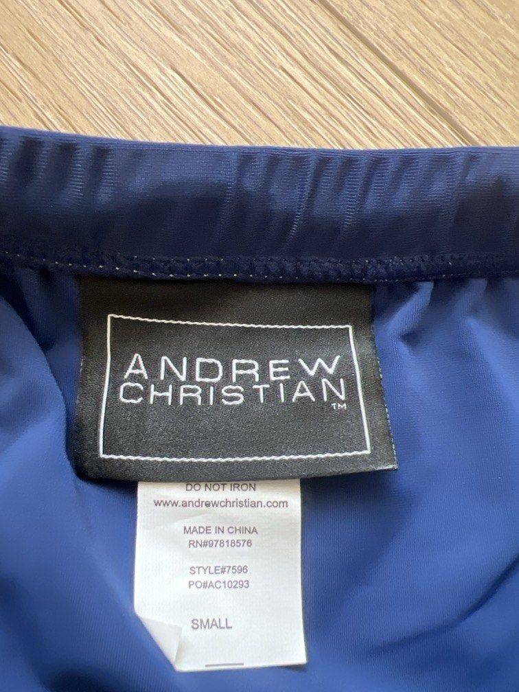 [S Size] Andrew Christian Water Polo Bikini Swimming Trunks (Category: Swim Trunks & Board Shorts) located in Singapore. Submitted by snapply21 (Listing ID 1451145994, Image 3). Description: Brand new with tag. Andrew Christian has discontinued. Own a piece of iconic vintage brand. .