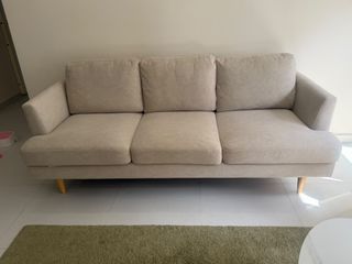 HipVan Soma 3 Seater Sofa - Sandstorm