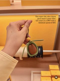L'Occitane Olive Charm Keychain
