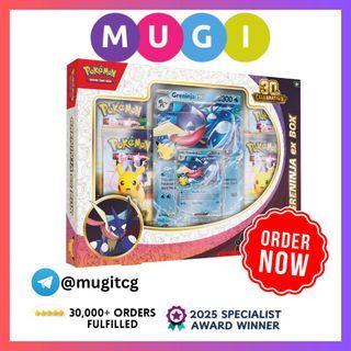ME5.5 EN 30th Celebration Greninja ex Box/ Sylveon ex Box