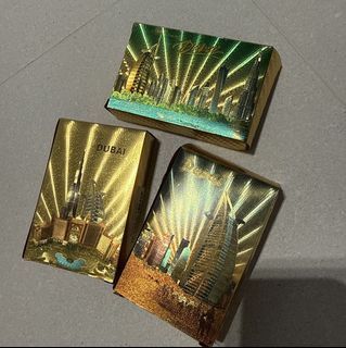 Dubai Gold Foil Souvenir Playing Cards 🃏✨ | 3 Designs | Bundle Deal
