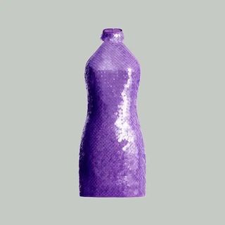 H&M purple sequin dress