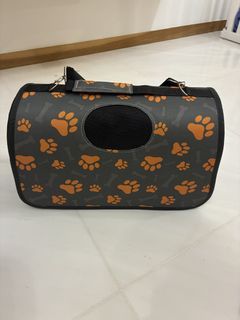 Pet Carrier Bag with Paw Print Design