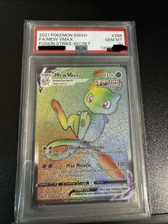 Pokemon Fusion Strike Mew Vmax Rainbow PSA10
