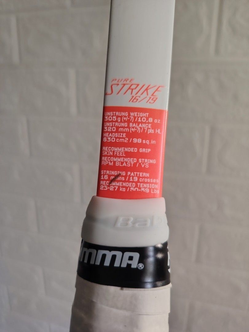 [still available] Babolat Pure Strike 98 16x19 Tennis Racket (305g) – Unstrung (Category: Racket & Ball Sports) located in Singapore. Submitted by notmarked_sold_means_available (Listing ID 1451856494, Image 5). Description: ❤️ Please don’t ask about availability — if it’s not marked as sold, it’s still available ❤️ Due to reply quota limitations, I will only respond to buyer who makes an offer ✨Unstrung Babolat Pure Strike 98 16/19 Tennis Racket