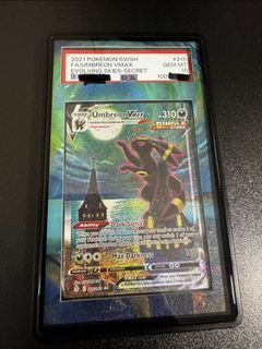 Pokemon Evolving Skies SWSH Umbreon Vmax Moonbreon PSA 10
