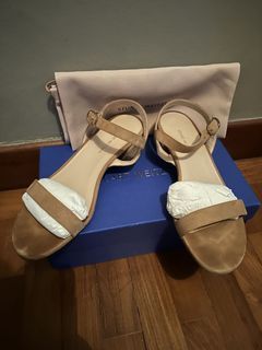 Pre-loved Stuart Weitzman Suede Sandals (Color: Tan)