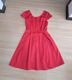 Red Dress with Pockets