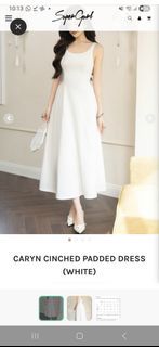 SuperGurl Caryn Cinched Padded Dress White