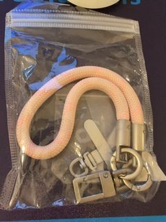Woven Rope Bag Charm with Metal Clasps for Handphone