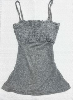 y2k grey babydoll