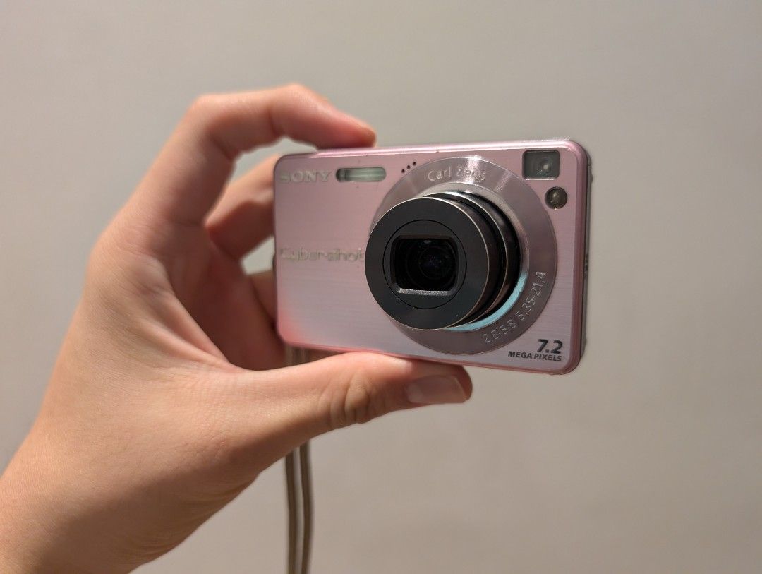 Y2K Digital Cameras (Category: Cameras) located in Singapore. Submitted by solidgood (Listing ID 1452290196, Image 2). Description: Sony W120 Pink - $80 (Pic 2) 😅 Flash is not working ✅ Zoom works ✅ Comes with battery and charger ✅ Screen is clear and clean Fujifilm Finepix F460 - $100 (Pic 4) ✅ Screen is clear and clean ✅ Flash and zoom works ✅ Comes with battery, charger and memory card 😅 Sometimes there is lines on the picture (but once you 