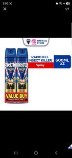 Shieldtox Powergard Rapid Kill Insect Killer Spray 600ml x 2