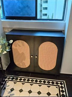 Shoe Cabinet Black/White Shoe Ark ❗❗Free Assembly Storage Cabinet Shoe Rack Simple Multi-layer Entryway  Storage Cabinet