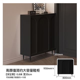 Shoe Cabinet Black/White Shoe Ark 80/100/120/140/160CM Shoe Shelf 🚚🚚Free Assembly Shoe Rack Storage Cabinet
