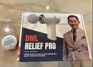 DML Relief Pro Massage Gun with Soothing Balm